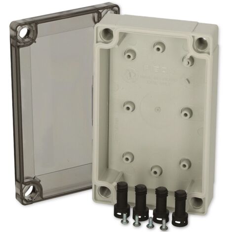 Fibox PC 100/35 LT 6012901 Universal-Gehäuse 130 x 80 x 35  Polycarbonat  Lichtgrau (RAL 7035) 1 St.