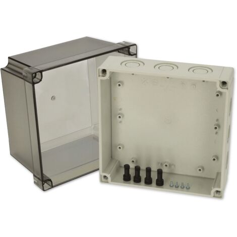 Fibox PCM 175/150 T 6016923 Universal-Gehäuse 180 x 180 x 150  Polycarbonat  Lichtgrau (RAL 7035) 1