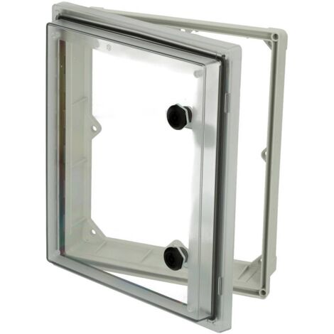 Fibox PW 292409 T 4901884 Fenêtre vitrée couvercle transparent, panneton double, résistant aux UV (L