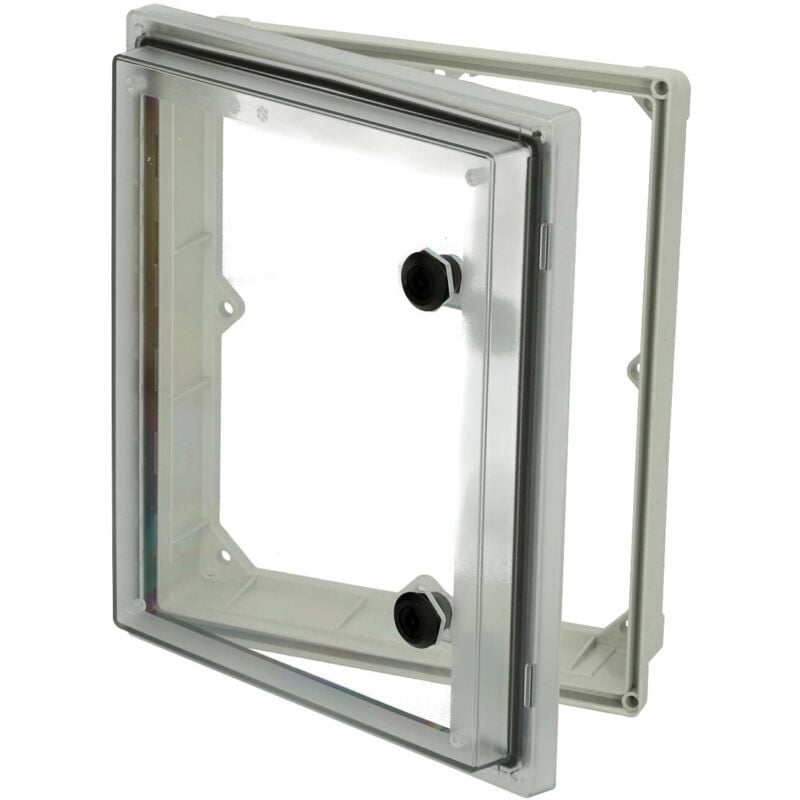Fibox pw 292409 t Fenêtre vitrée couvercle transparent, panneton double, résistant aux uv (l x l x h) 88 x 244 x 291 mm Polycarbonate gris 1 pc(s)