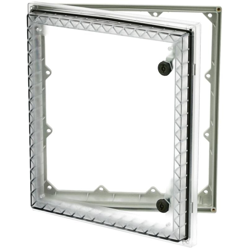 Fibox - pw 343009 t Fenêtre vitrée couvercle transparent, panneton double, résistant aux uv (l x l x h) 88 x 295 x 342 mm Polycarbonate gris 1 pc(s)
