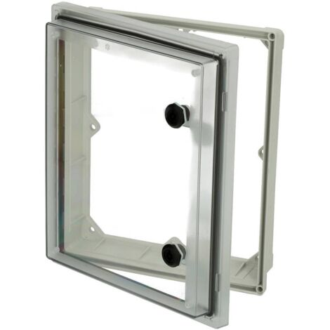 Fibox PW 403409 T 4901904 Fenêtre vitrée couvercle transparent, panneton double, résistant aux UV (L