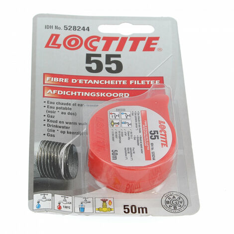 Fibre d'Étanchéité sans Phrase de Risque Loctite 55 Rouleau de 50m