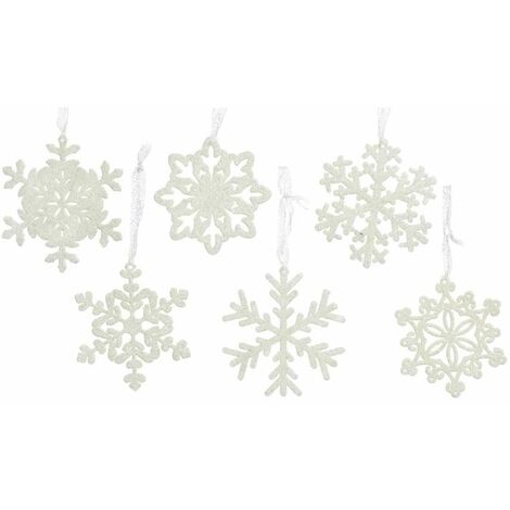 Ficco di neve decorativo 10 cm