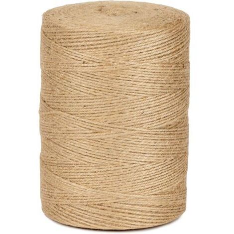 Ficelle Jute Naturel 2mm Bobine 800 m La Cordeline CJN34, pour jardinage, bricolage, activités manuelles et DIY