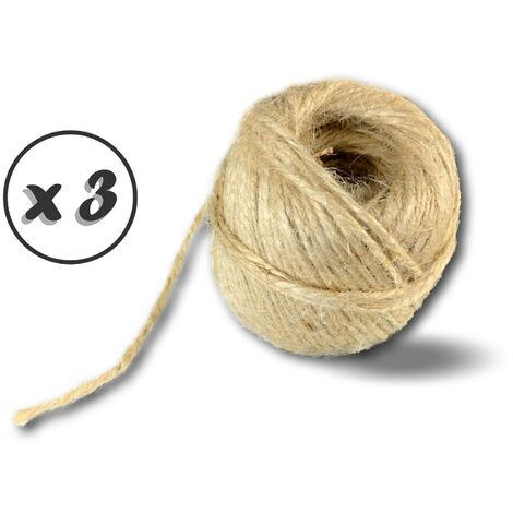 Corde (ficelle) de sisal 3 brins - 450 mètres - ± Ø: 3,10mm