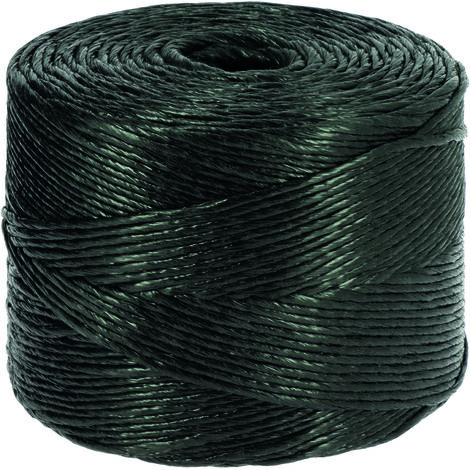 ficelle polypropylène - torsadée - 3 mm x 750 mètres - noire - bizline 730935