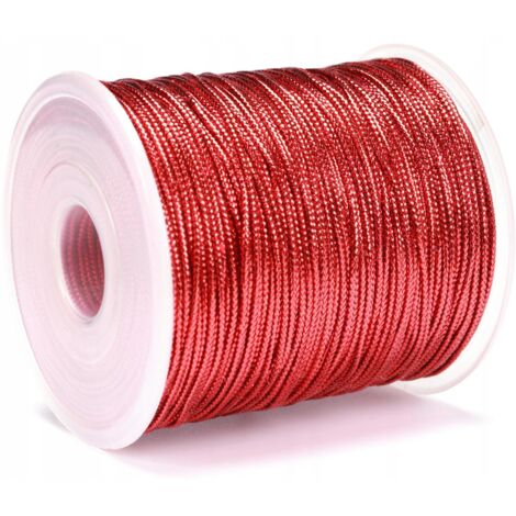 Ficelle rouge pour décorations cadeaux, 100 mètres, 1 mm