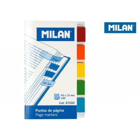 Fichas de índice Milán 45x12 transparentes