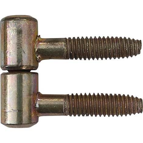 Fiche à tourillons - Décor : Zingué bichro trivalent - Diamètre : 9 mm - Hauteur : 25 mm - Matériau : Acier - ITAR