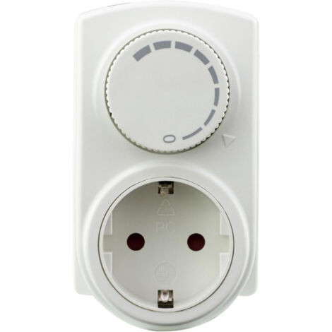 Fiche adaptateur avec variateur blanc (Par 5)