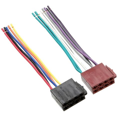 Fiche alimentation ISO adaptateur universel - 4 haut-parleurs