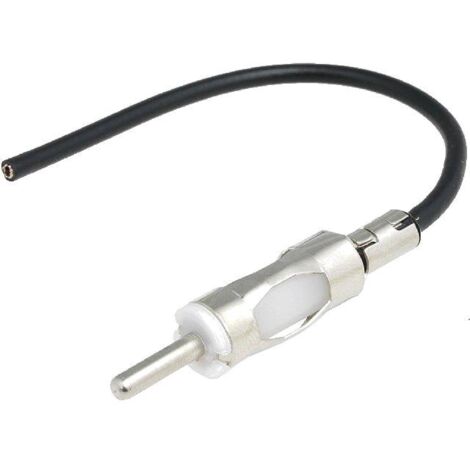 Fiche Antenne DIN M avec fils nus - 0.3m