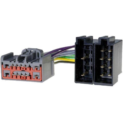Fiche Autoradio 14PIN vers ISO compatible avec Ford Fiesta Volvo C30 C70 S40 S80 V50 V70 XC70 XC90