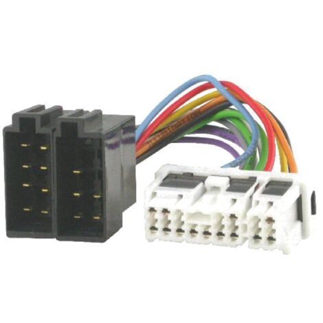 Fiche Autoradio 16PIN vers ISO - 350Z Almera Tino Micra Navara Patrol GR Primastar Terrano Vanette X-Trail