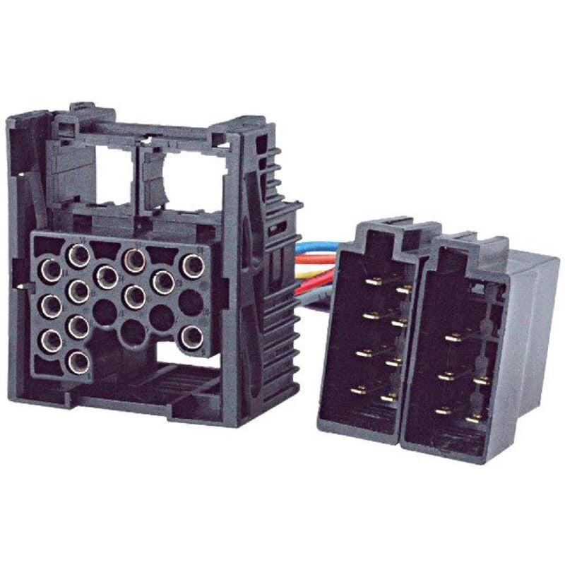 Fiche Autoradio 17PIN vers iso Compatible avec Serie 1 3 5 6 7 X5 Z3 Z8 Defender Discovery Freelander