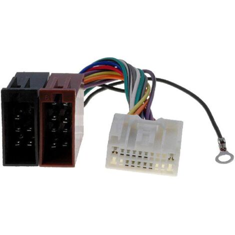 Fiche Autoradio 20PIN vers ISO- C-Crosser Lancer Outlander Pajero 4007