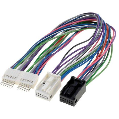 Fiche autoradio 2x Fakra 12PIN males vers 2x Fakra 24PIN femelles - 0.3m