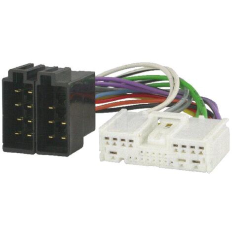 Fiche Autoradio IA128 24PIN vers ISO compatible avec 323 626 BT50 CX-7 Demio 2 3 5 6 MPV MX-5 Premacy RX-8