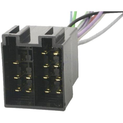 Fiche Autoradio ISO 13PIN femelle fils nus