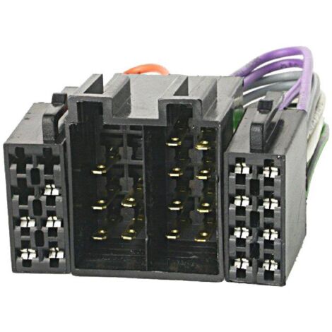 Fiche autoradio ISO 26PIN femelle x2 et male x2