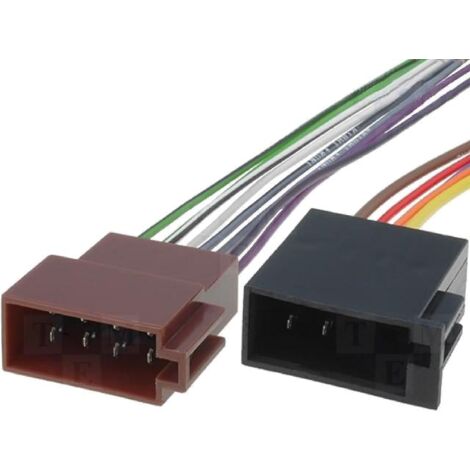 Fiche Autoradio ISO separee 13PIN fils nus