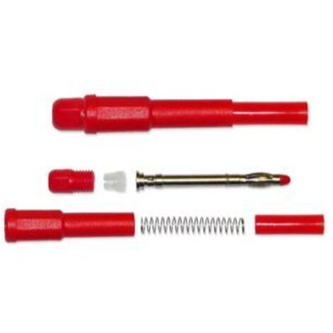 Fiche banane 4 mm RS PRO Rouge Mâle 20A 1000V
