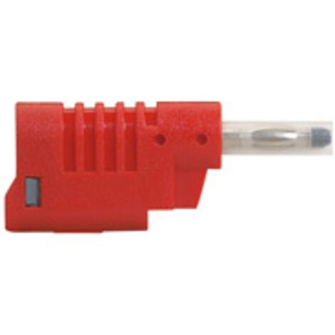 Fiche banane Ø4mm 16A 33V ou 70V avec embout isolant et fourreau rétractable rouge LEGRAND 050028