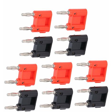 Fiche Banane Double, Laiton + fiche Banane Double PE 5set pour navires
