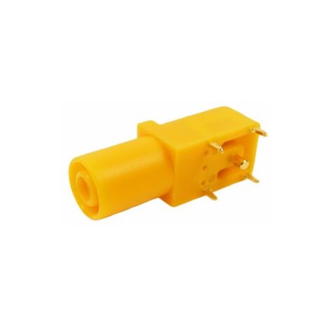 Fiche banane femelle 4 mm RS PRO Jaune Femelle 24A 1000V ( Prix pour 1 )