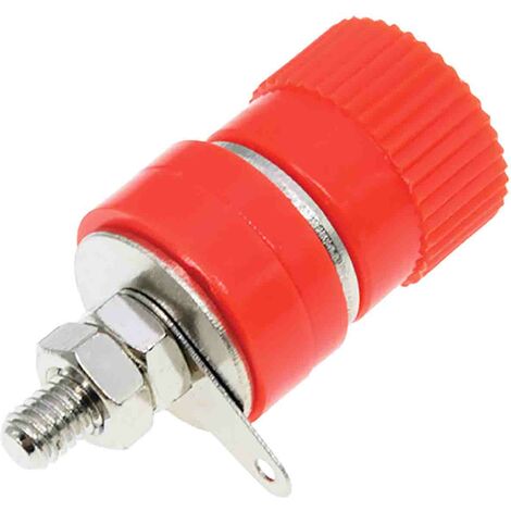 Fiche banane femelle 4 mm Staubli Rouge Femelle 24A 1000V