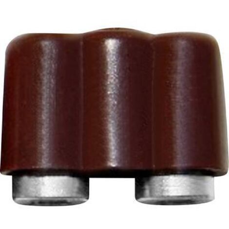 Fiche banane femelle double Ø de la broche: 2.6 mm BELI-BECO 61/17br marron 1 pc(s) W093611