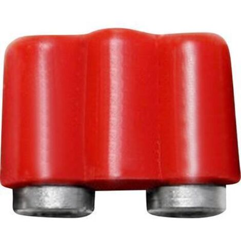 Fiche banane femelle double Ø de la broche: 2.6 mm BELI-BECO 61/17rt rouge 1 pc(s) W093631