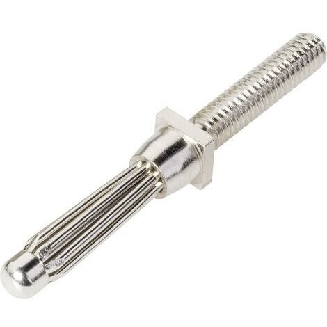 Fiche banane mâle à encastrer Ø de la broche: 4 mm Schnepp ES 4000 argent 1 pc(s)