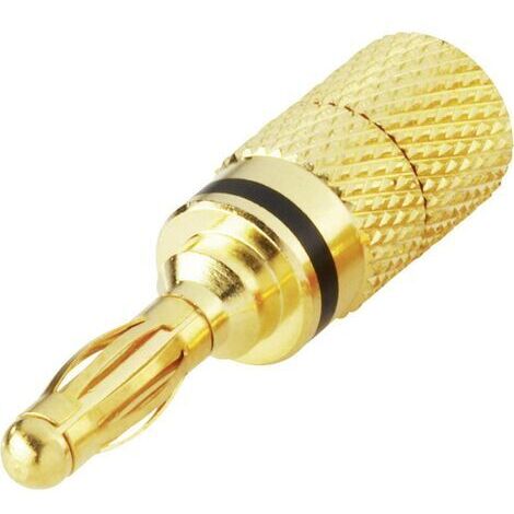 Fiche banane mâle Ø de la broche: 4 mm BKL Electronic 0103028 noir 1 pc(s) D15961