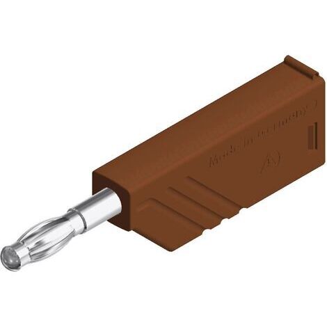 Fiche banane mâle Ø de la broche: 4 mm Hirschmann Test & Measurement LAS N WS braun 934100105 marron 1 pc(s)