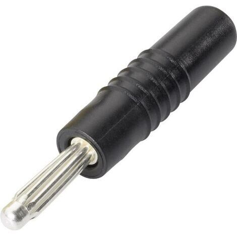 Fiche banane mâle Ø de la broche: 4 mm Schnepp S 4000 S SCHWARZ noir 1 pc(s) D26512