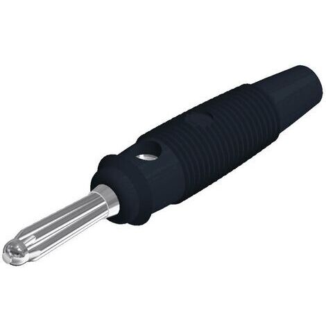 Fiche banane mâle Ø de la broche: 4 mm SKS Hirschmann BUELA 20 K 930726100 noir 1 pc(s) D27057