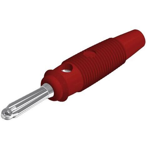 Fiche banane mâle Ø de la broche: 4 mm SKS Hirschmann BUELA 20 K 930726101 rouge 1 pc(s) D27095