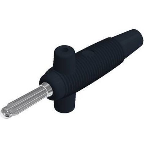 Fiche banane mâle Ø de la broche: 4 mm SKS Hirschmann Buela 300 K 931667100 noir 1 pc(s) D25129