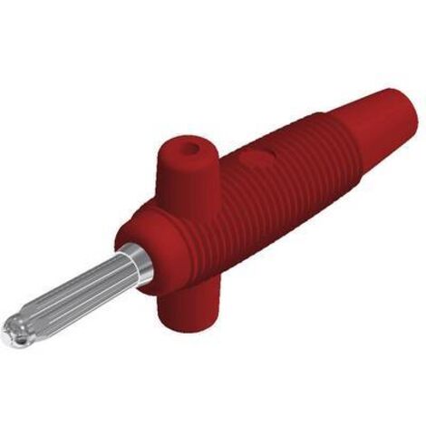 Fiche banane mâle Ø de la broche: 4 mm SKS Hirschmann Buela 300 K 931667101 rouge 1 pc(s) D25114