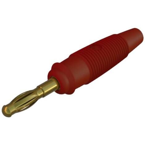 Fiche banane mâle Ø de la broche: 4 mm SKS Hirschmann LAS 30 972518701 rouge 1 pc(s) D22732