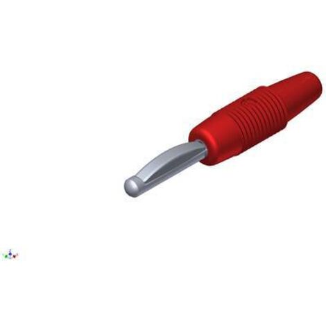 Fiche banane mâle Ø de la broche: 4 mm SKS Hirschmann VON 20 930047101 rouge 1 pc(s) D27437