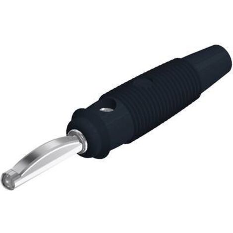 Fiche banane mâle Ø de la broche: 4 mm SKS Hirschmann VQ 20 930058100 noir 1 pc(s) D22430