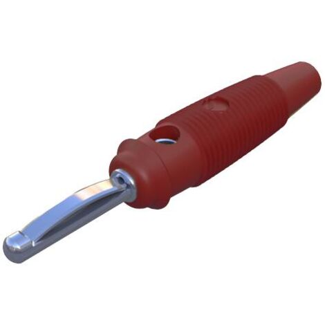 Fiche banane mâle Ø de la broche: 4 mm SKS Hirschmann VQ 30 930061101 rouge 1 pc(s) D22668