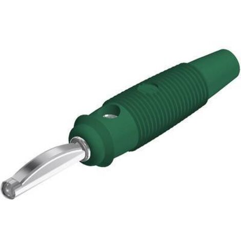 Fiche banane mâle Ø de la broche: 4 mm SKS Hirschmann VQ 30 930061104 vert 1 pc(s) D22049