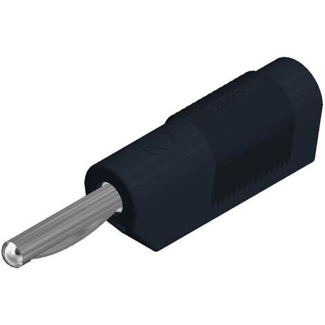 Fiche banane mâle Ø de la broche: 4 mm SKS Hirschmann VSB 20 930435100 noir 1 pc(s) D22483