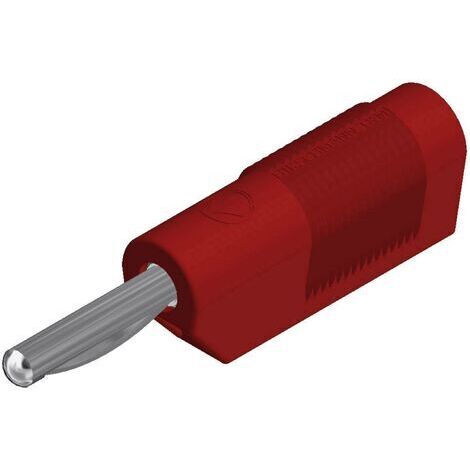 Fiche banane mâle Ø de la broche: 4 mm SKS Hirschmann VSB 20 930435101 rouge 1 pc(s) D22468