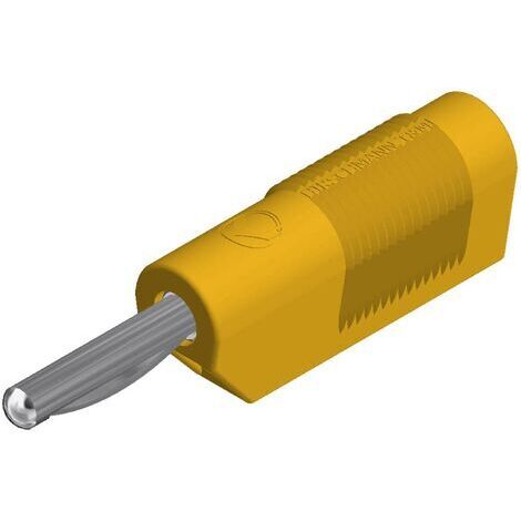 Fiche banane mâle Ø de la broche: 4 mm SKS Hirschmann VSB 20 930435103 jaune 1 pc(s) D22622