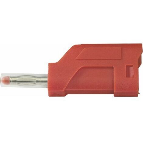 Fiche banane mâle Ø de la broche: 4 mm TRU COMPONENTS TC-R8-104 R 1587903 rouge 1 pc(s)